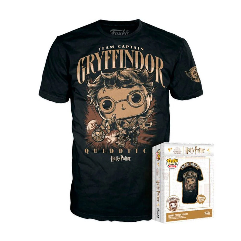 Funko Boxed Tee: Harry Potter - Quidditch Harry - تي شيرت - Size:Large